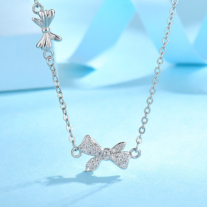 Colliers de clavicule personnalisés de tempérament de pendentif de diamant complet des femmes