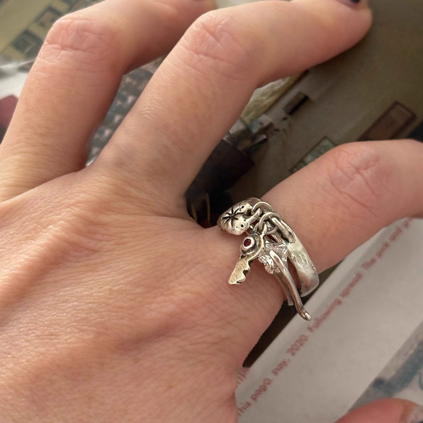 Design Style Couple Five-pointed Star English Female Ring