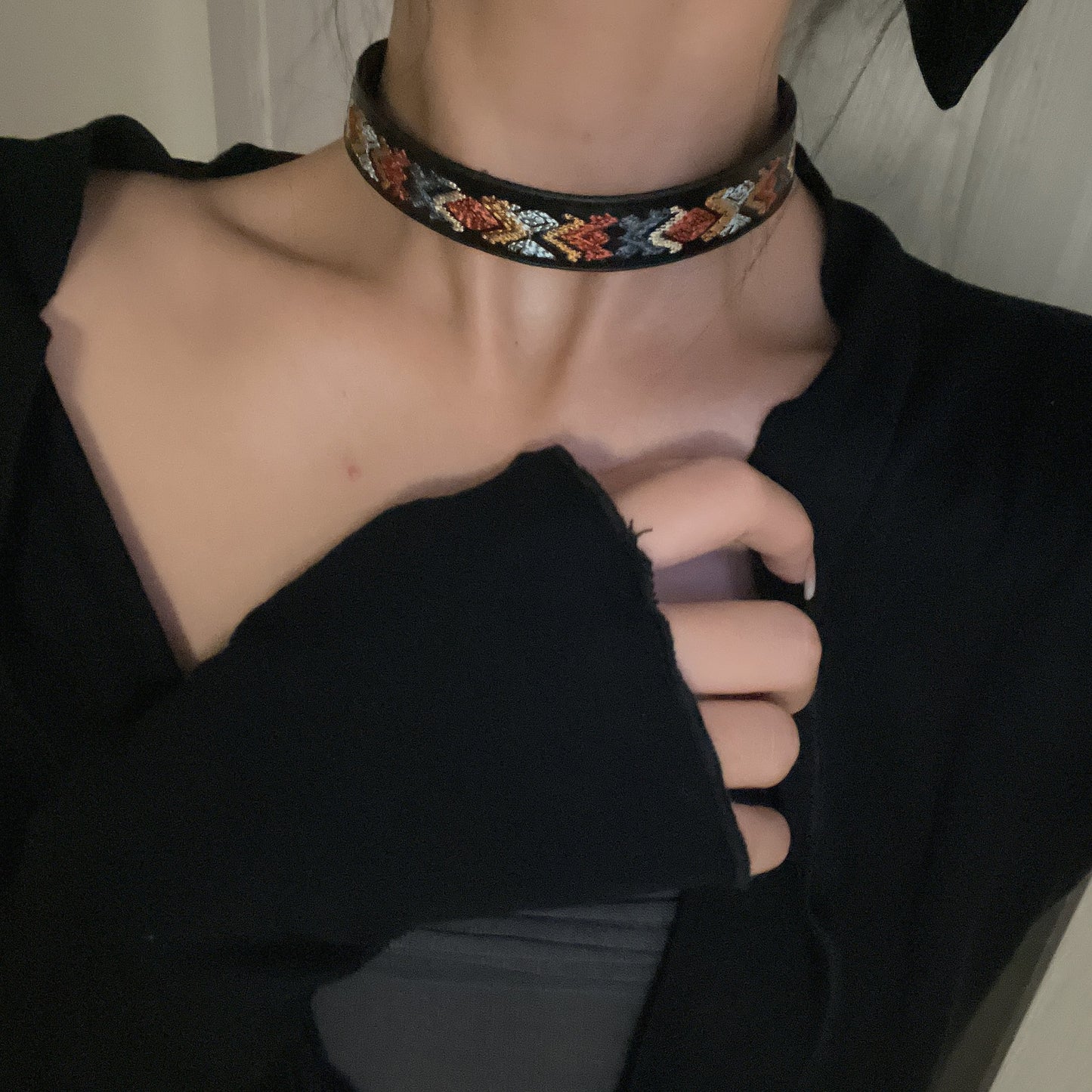 Inn Ethnic Style Bohemian Embroidery Neckband Version Hot Necklaces