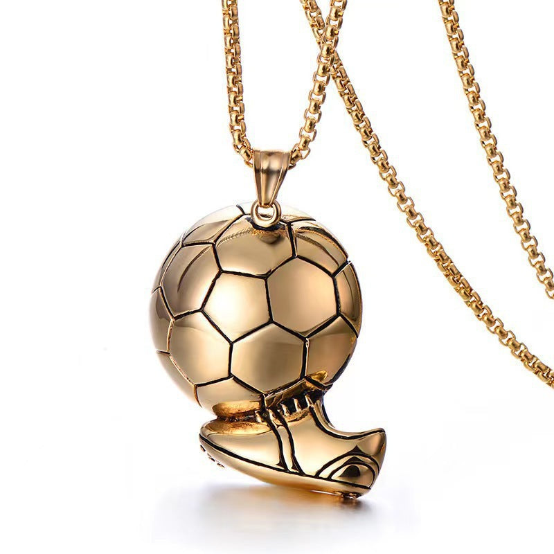Men's Sports Football Alloy Street Fitness Personality Necklace