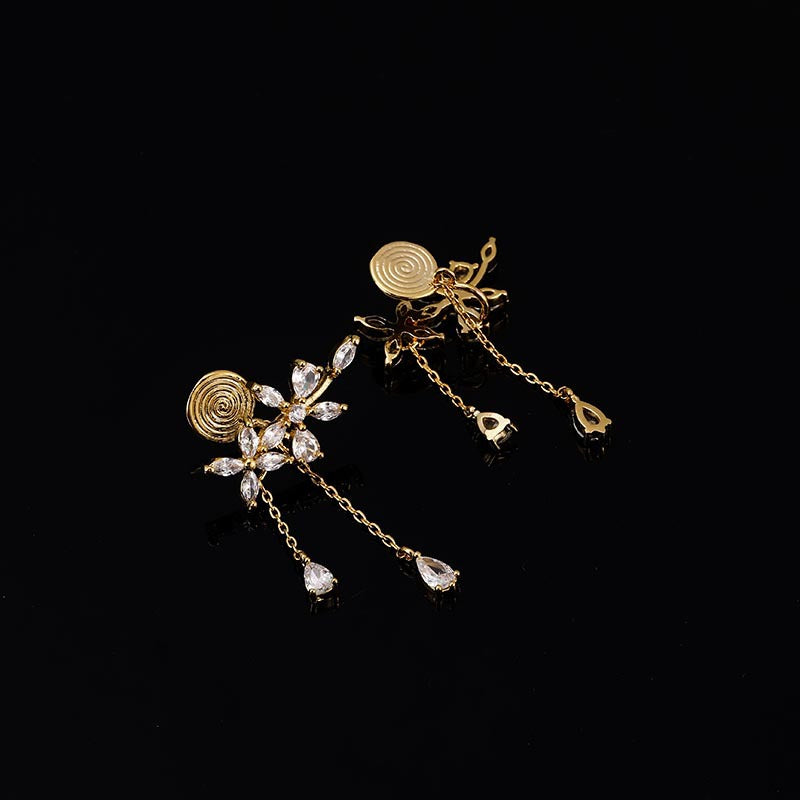 Fairy One-piece Mosquito Coil Female Sweet Tassel Earrings