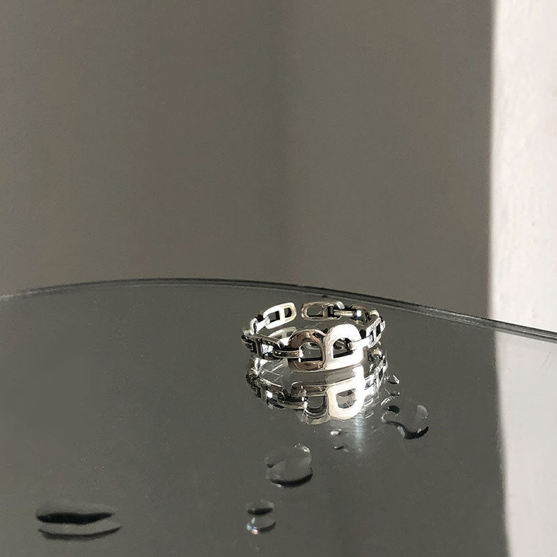 Bagues d'index de style féminin rétro réservé