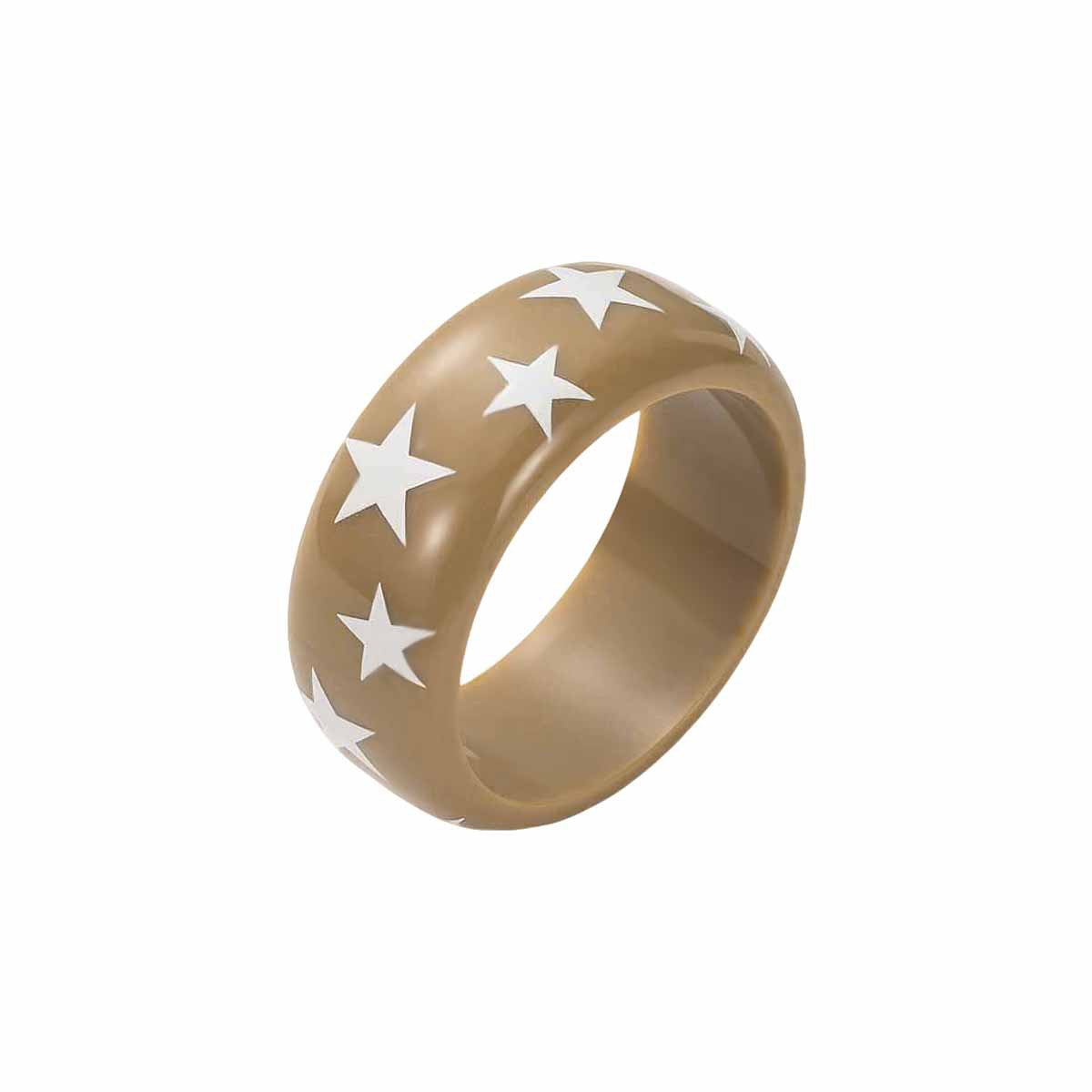Women's Sweet Cool Style Five-pointed Star Resin Personality Bracelet