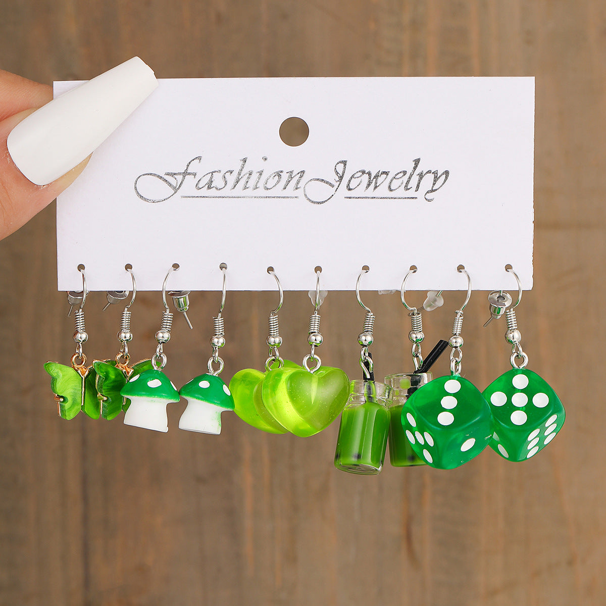 Canard Grenouille Carte Stockage Fun Acrylique Boucles d’oreilles