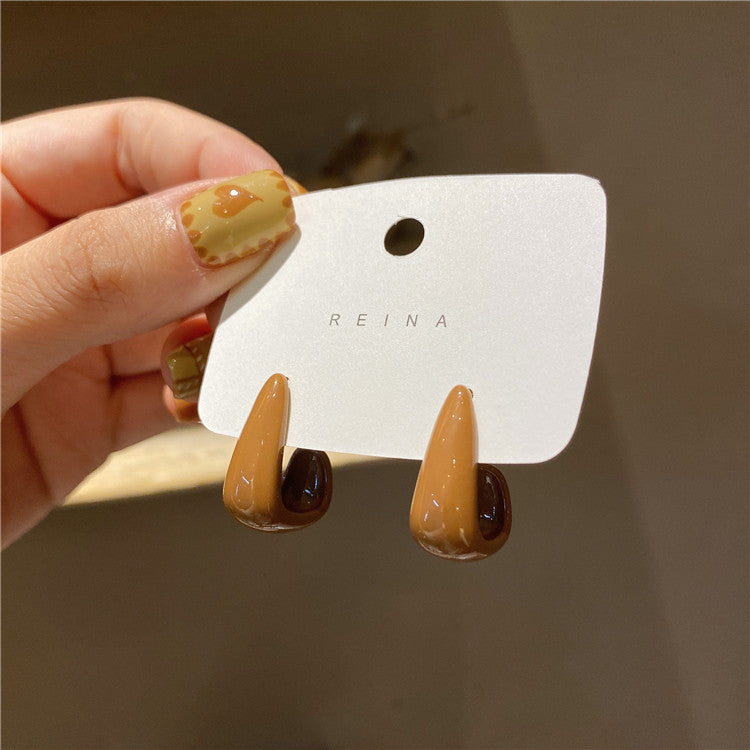 Women's Retro French For Trendy Niche Light Luxury Simplicity Temperament Earrings