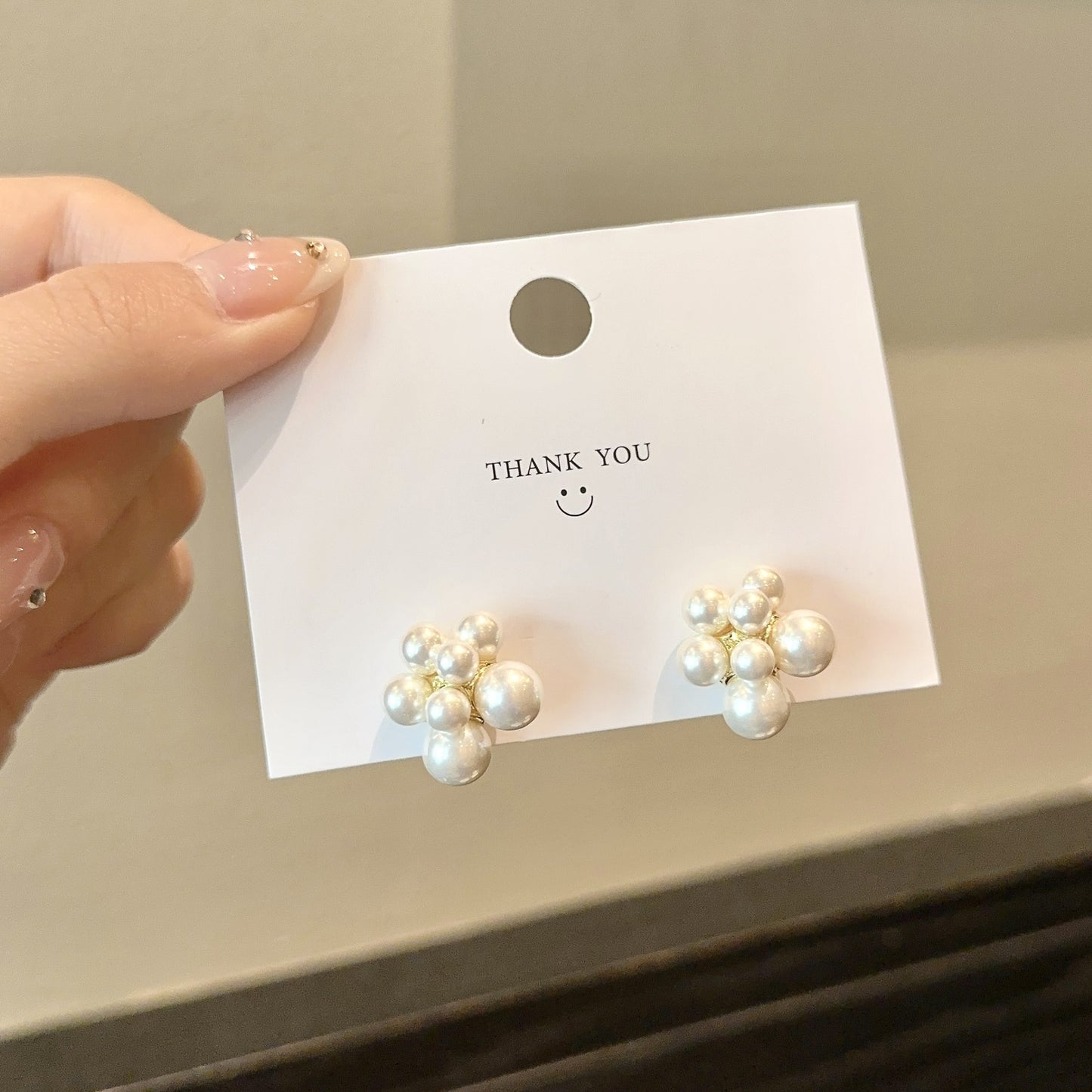 Scattered Pearl Fireworks Layered Female Retro French Earrings