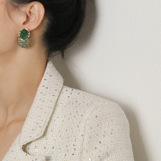 Women's Style Fashion Personalized High-grade Ear Fabric Earrings