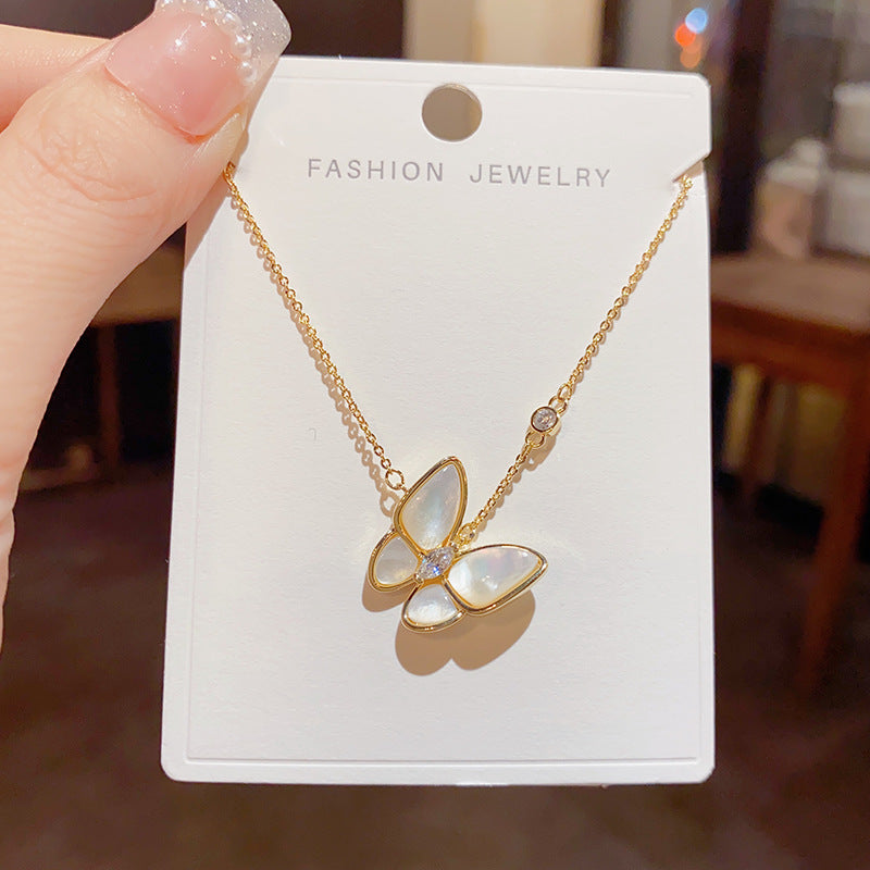 Sweet High-grade Unique Butterfly Fritillary Fashion Necklaces