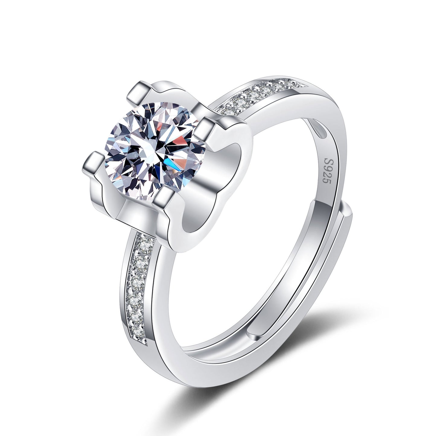 Women's Live Broadcast Moissanite Bull Head Diamond Order Rings