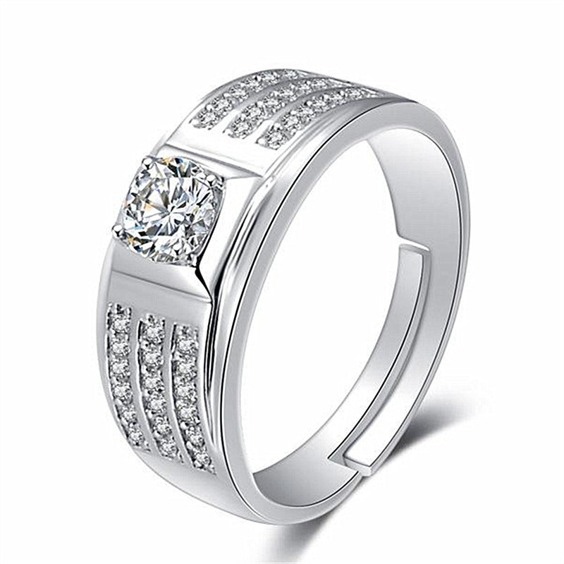 Live Sier Simple Artistic Ling Style Elegant Rings