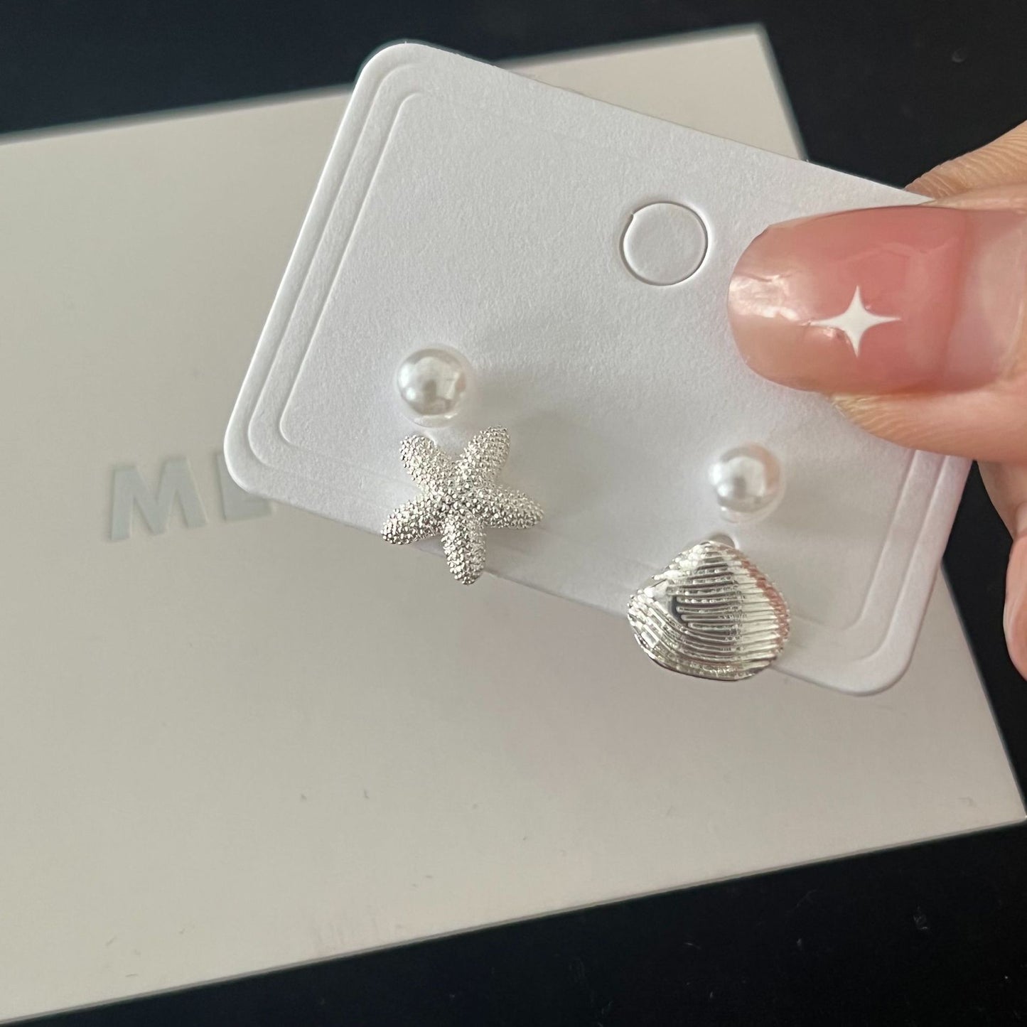 Color Zircon Earings Set Small And Simple Love Earrings