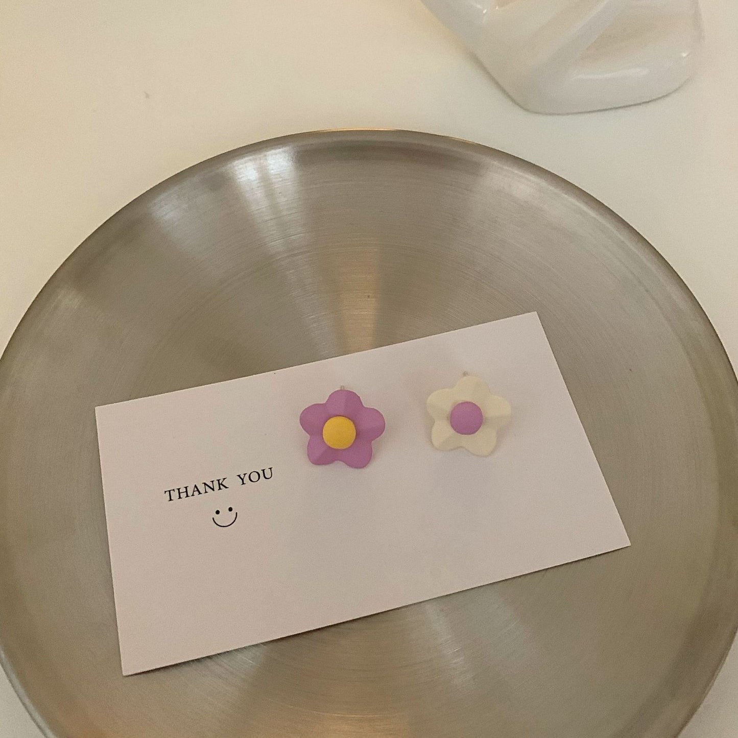 Women's Sier Needle Summer Flower Trendy Ear Earrings