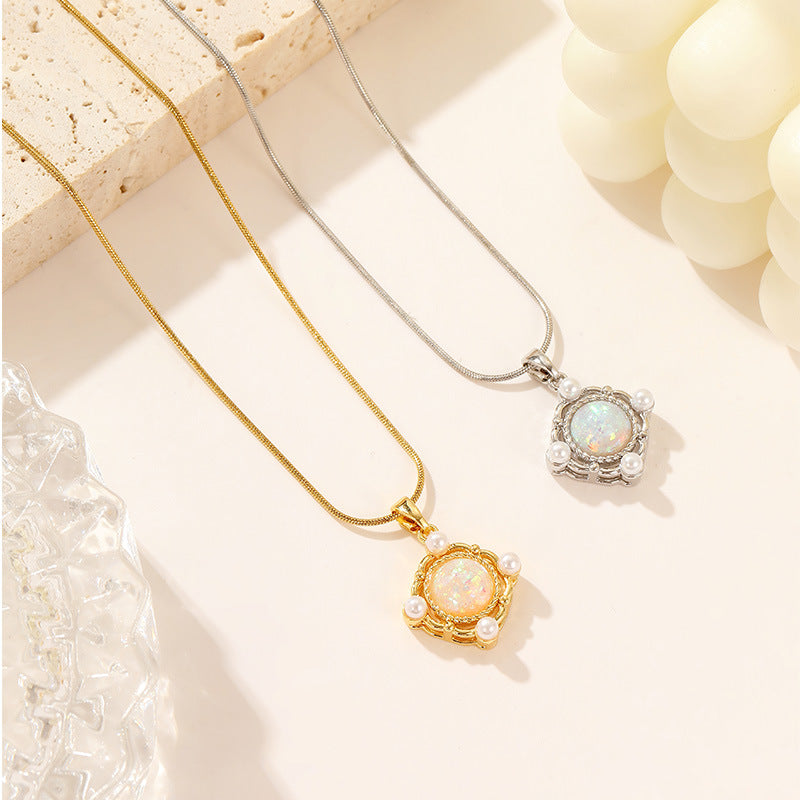Broadcast Fashion Star Sea Titanium Steel Necklaces