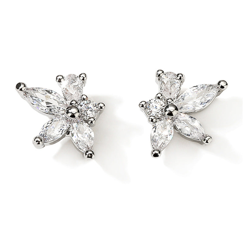 Women's Simple Design Fashion Sweet Niche Refined Earrings