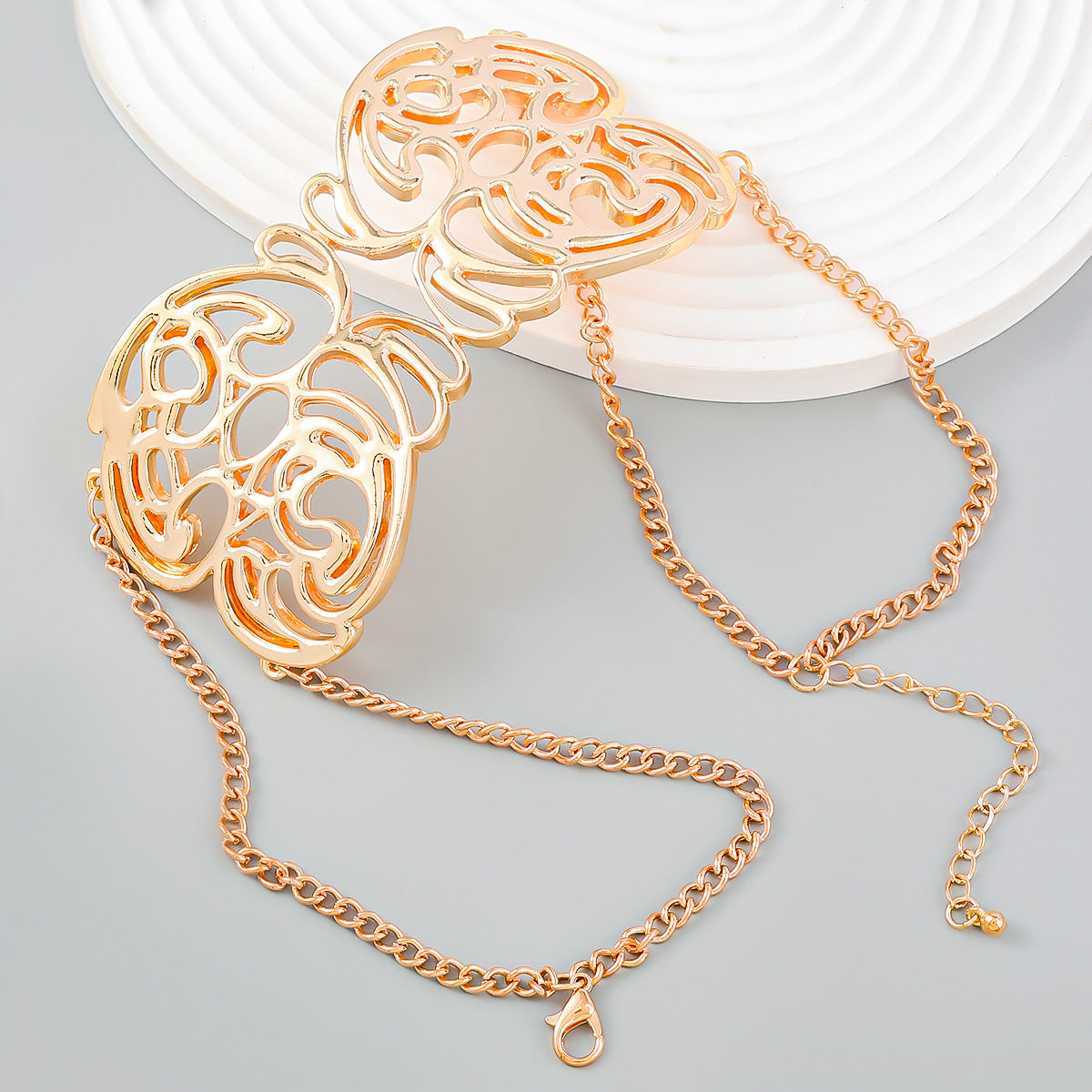 Women's Trendy Alloy Flower Letter For Vintage Necklaces