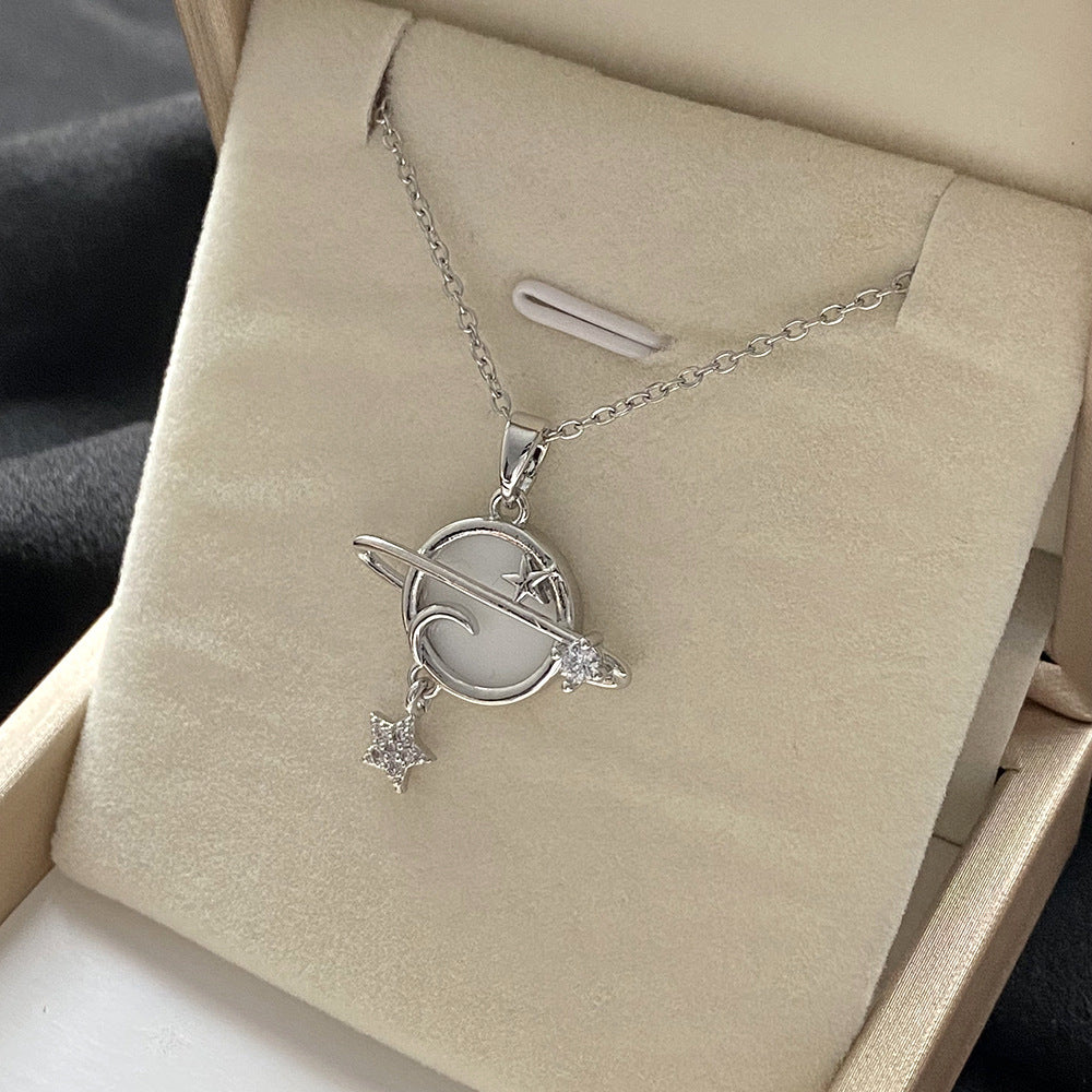 Micro Inlaid Zircon Flower Short Style Versatile Necklaces