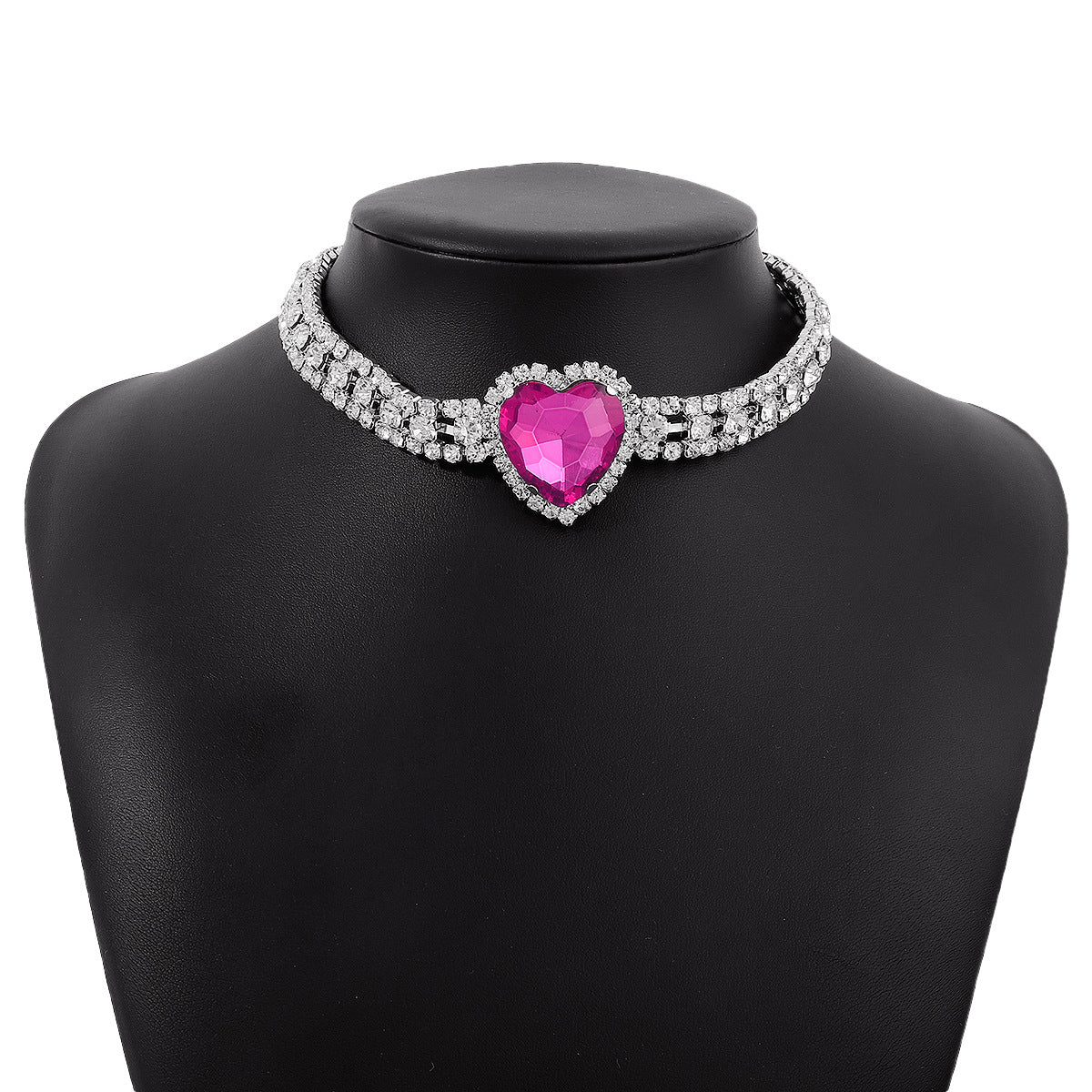 Kette voller Diamanten, elegante, romantische, süße Halsketten