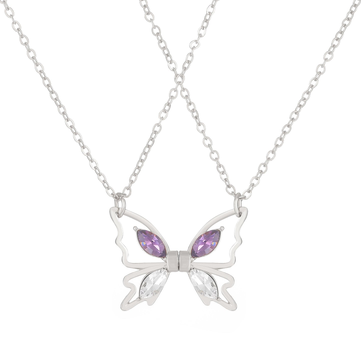 Colliers pendentif magnétique papillon bon ami, couture de Niche