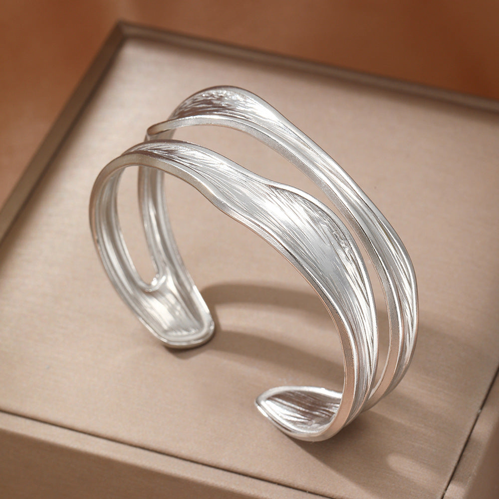 Stainless Steel Irregular Geometric Gold Advanced Bracelets