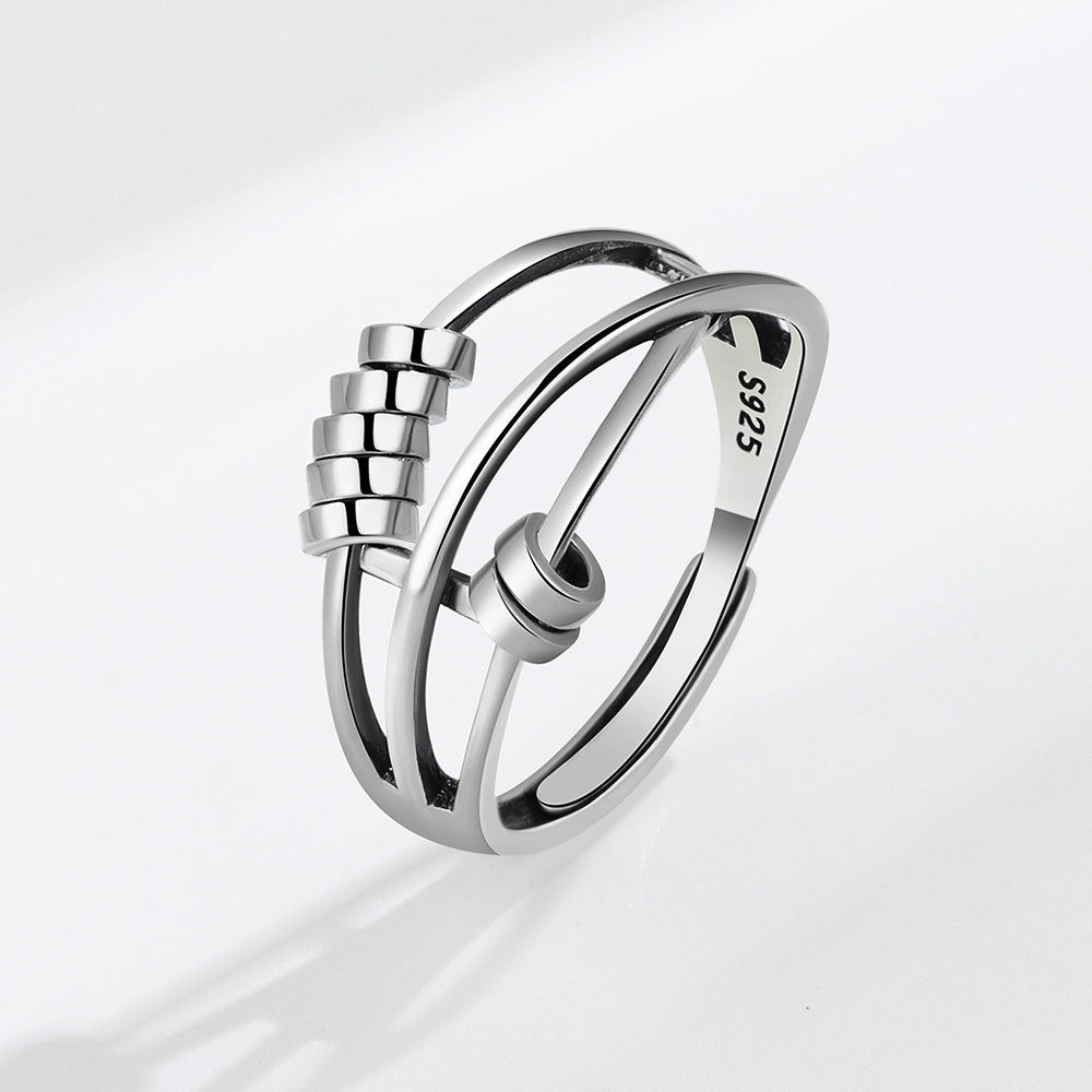 Women's Fashion Personality Rotatable Smart Design Cross Rings