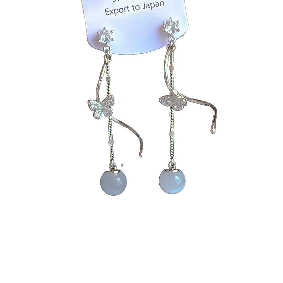 Butterfly Long Fringe Fashion Temperamental Minority Design Earrings