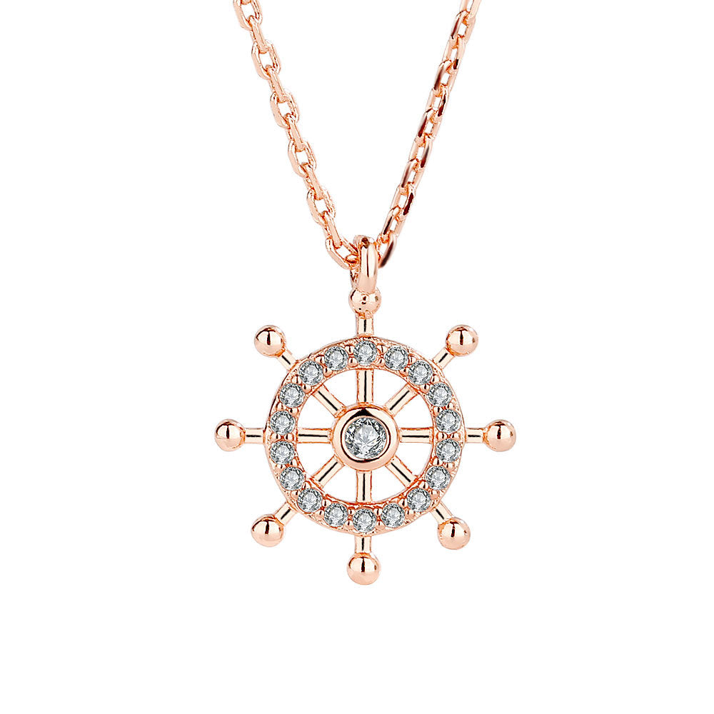 Women's Vintage Rudder Fashionable Pendant Simple Grace Personality Clavicle Chain Necklaces