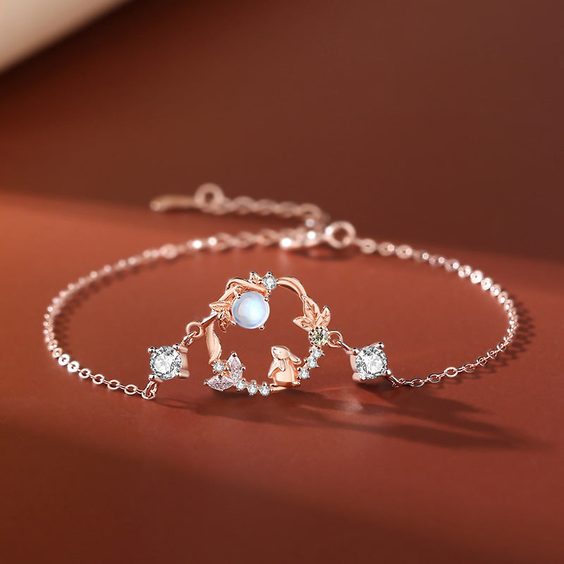 Colliers Mori en forme de lapin pour femmes, Design en argent Sterling, mode nationale