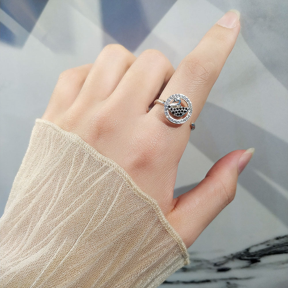 Goose Spinning Personality Minimalist Elegant Design Rings