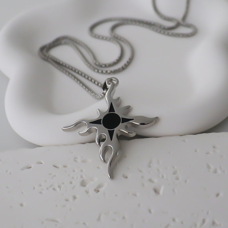 Femmes et hommes et pendentif simple motif de mode rétro colliers à la mode