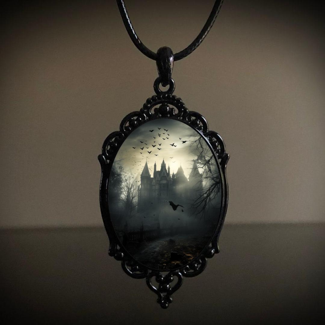 Colliers à pendentif Halloween rétro gothique élégant et gracieux