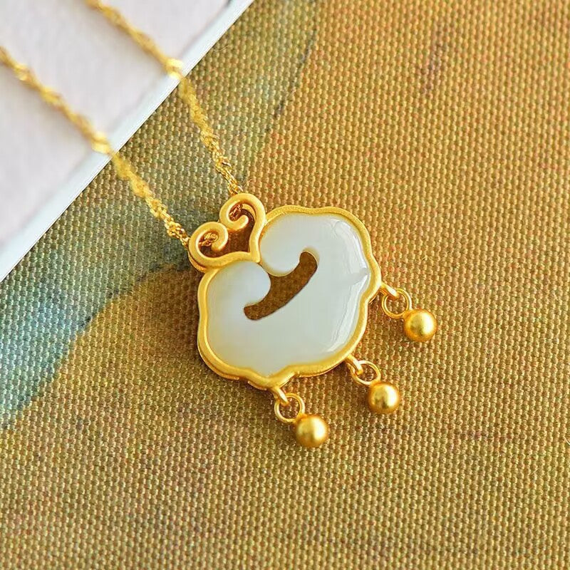 Lock Chinese Style Of Good Light Luxury Small Necklace