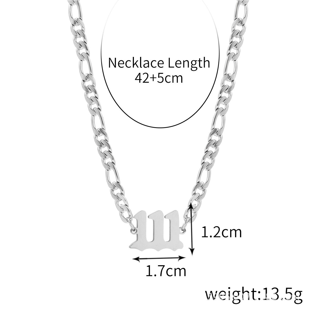 Women's Angel Digital Stainless Steel Titanium Pendant Necklaces