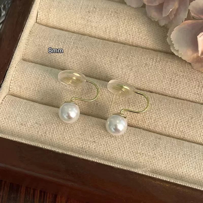 Style Elegant Faux Pearl Clips Female Mosquito Coil Niche Rings