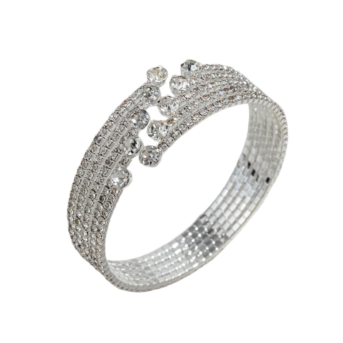 Korean Style Fashion Rhinestone Elastic Diamond Bracelet