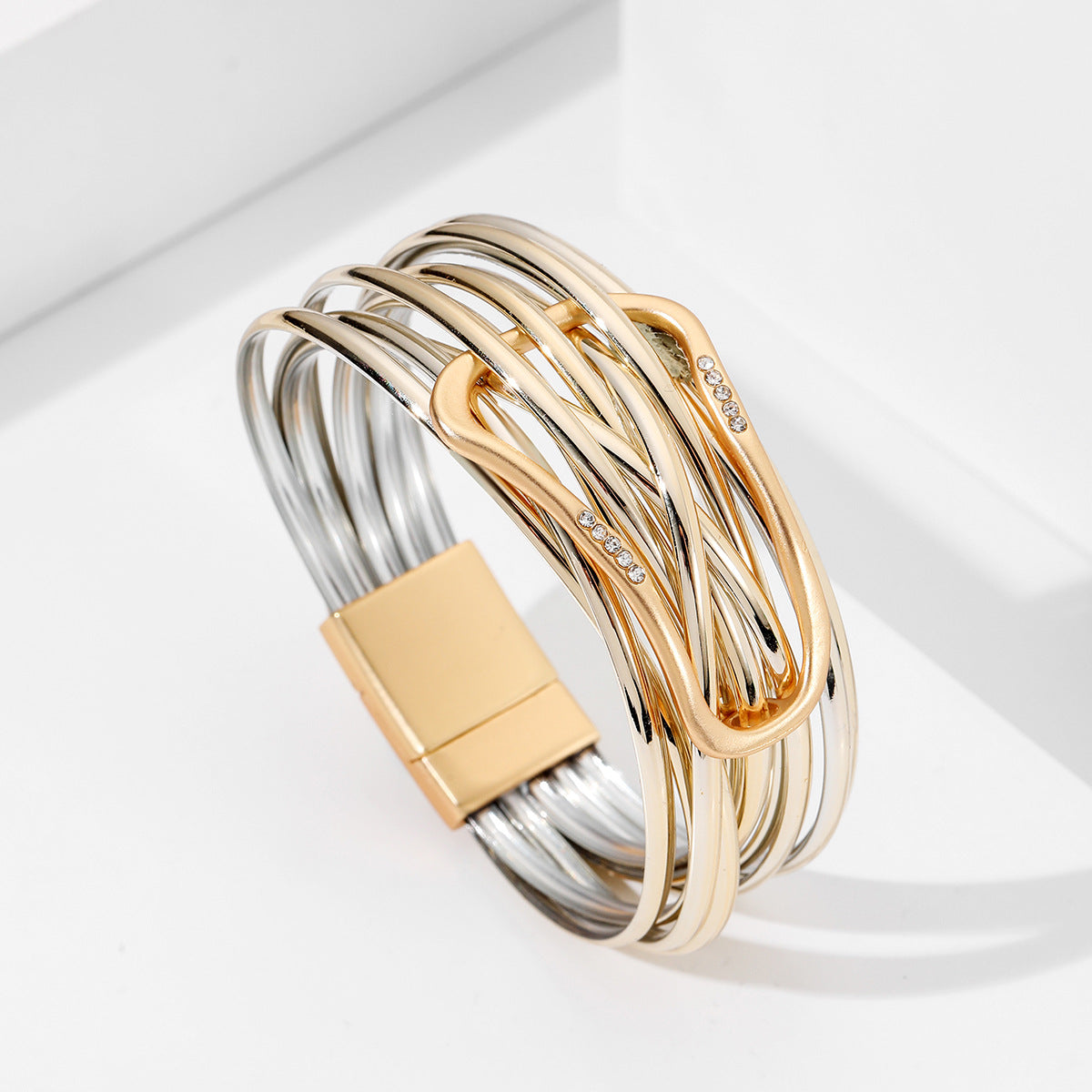 Mode-Leder-Licht-Luxus-Böhmische-Legierung-Armbänder