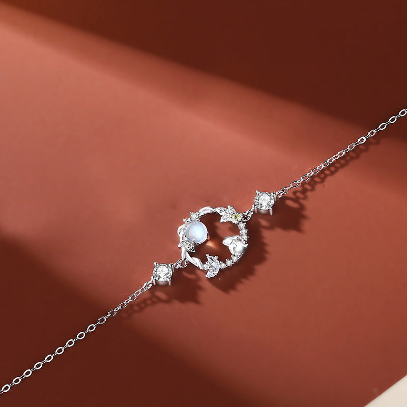 Colliers Mori en forme de lapin pour femmes, Design en argent Sterling, mode nationale
