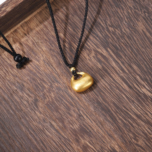 Colliers légers en corde pour femmes, sac porte-bonheur, chaîne de clavicule