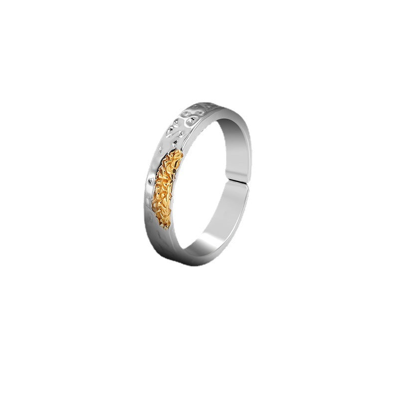 Men's Gold Trendy Unique Open Fashion Simple Rings