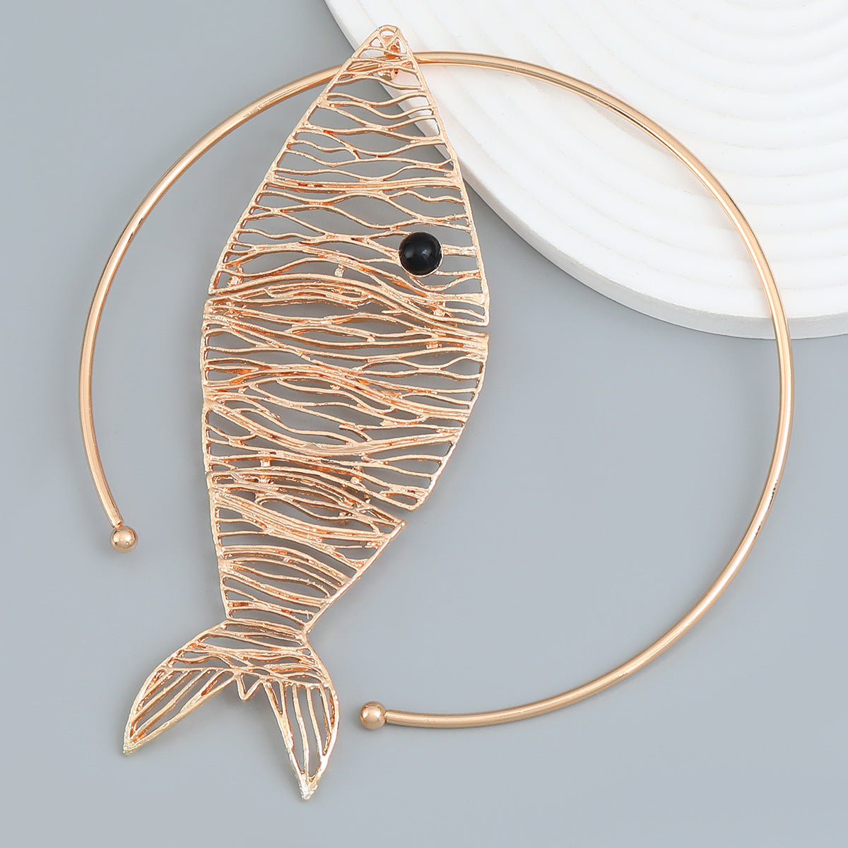 Fish-shaped Female Hip Hop Trend Metal Necklaces