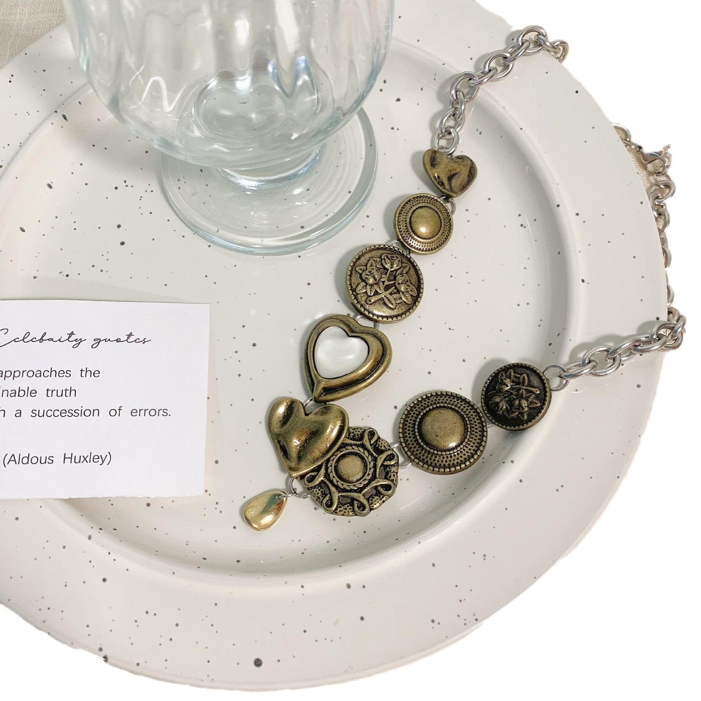 Colliers Vintage en acier titane Punk de Style chinois pour femmes