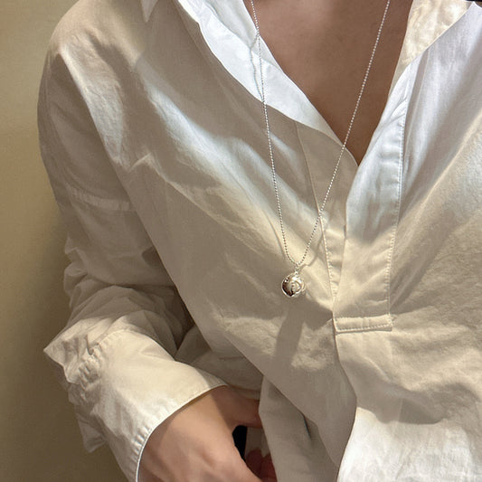 Colliers de mode de chaîne de pull de boule de conception de Niche de Style coréen