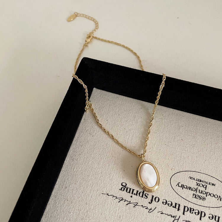 Metal Pendant Female Design Sense Niche Retro Necklaces
