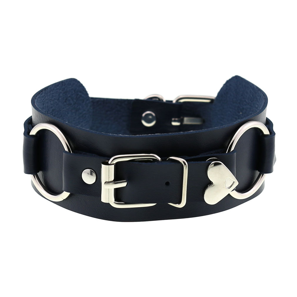 Colliers de ceinture personnalisés en cuir punk Heart Love