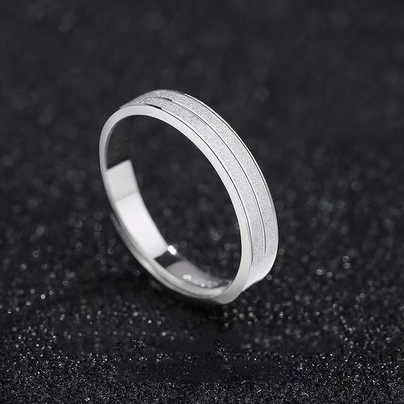 Fantastische, kostenlose, trendige, einzigartige offene Ringe mit gefrostetem Carven-Design für Herren