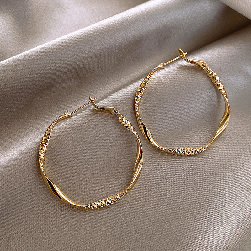 Women's Sier Needle Minimalism Personality Design Twisted Rings