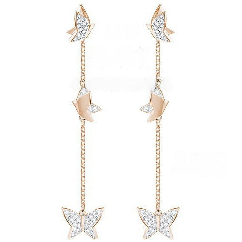 Austrian Crystal Gradient Color Thick Gold Bracelets