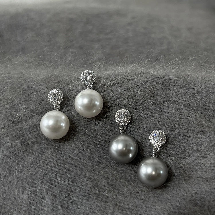 Simple Daily Commuter Pearl Design High-grade Earrings