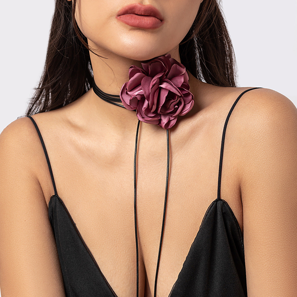 Women's Creative Colorful Pastoral Flowers Simple Winding Necklaces