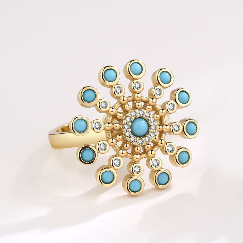 Women's Release Pressure Copper Micro Inlaid Zircon Rings