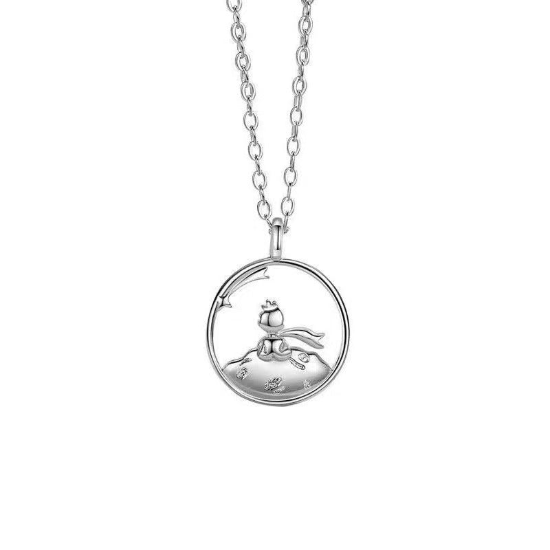 Couple Design High-grade Flower Pendant Clavicle Necklaces